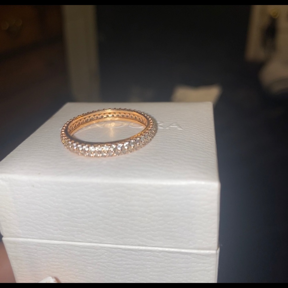 Pandora Rose Gold Pave ring